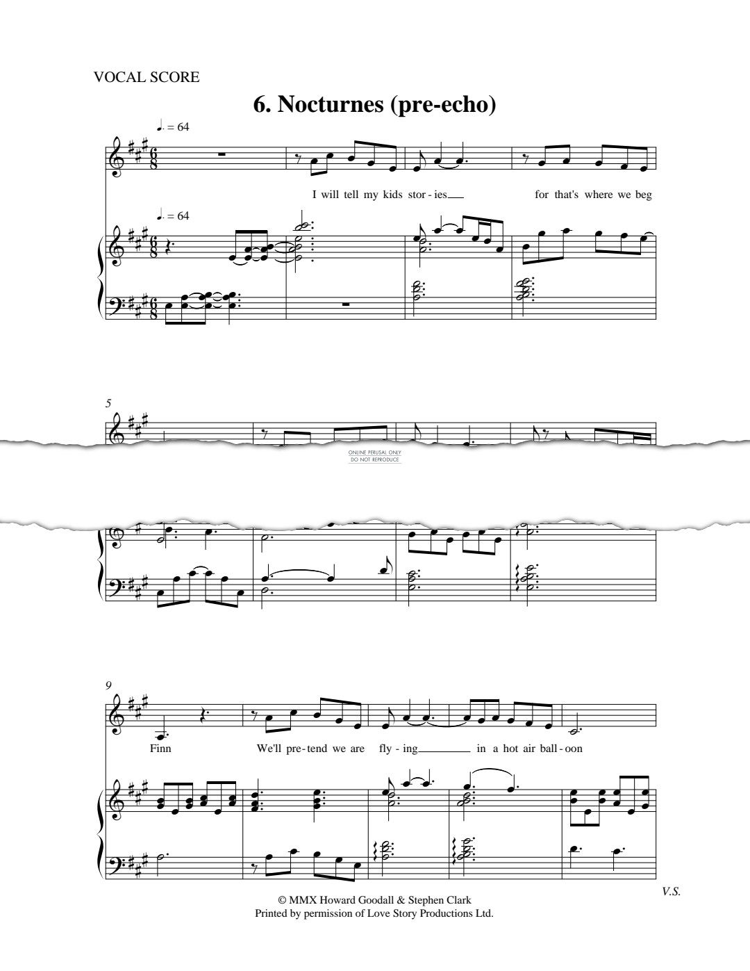 Product picture to: Nocturnes (Pre-Echo) (from Love Story)