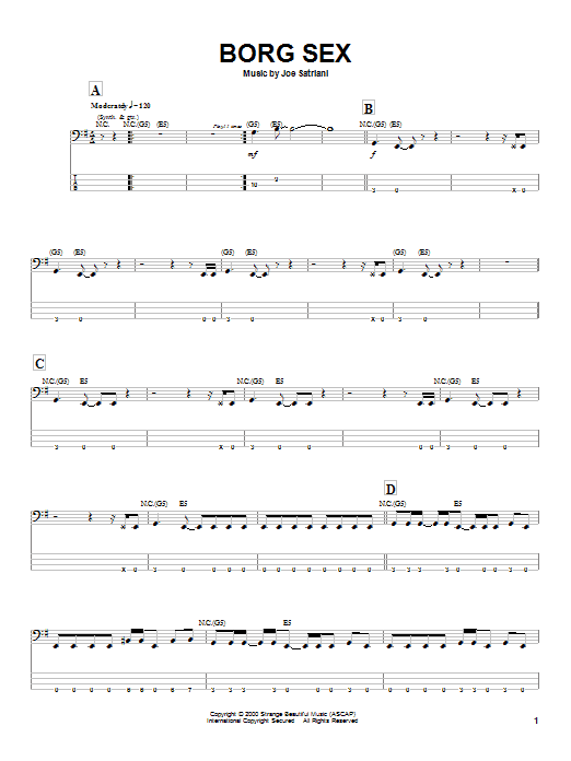 Produktgalerie: Seite 1 von 1 Borg Sex, Joe Satriani, E-Bass