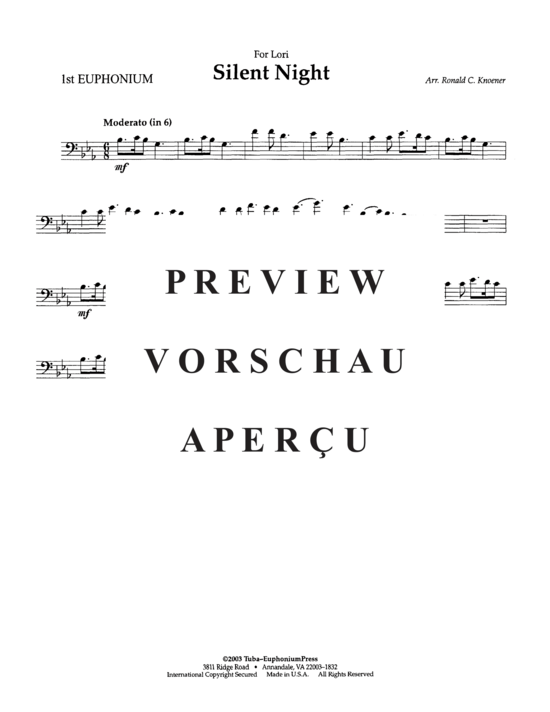 Product gallery: Page 5 of 8 Silent Night , , (Tuba Quartett EETT)