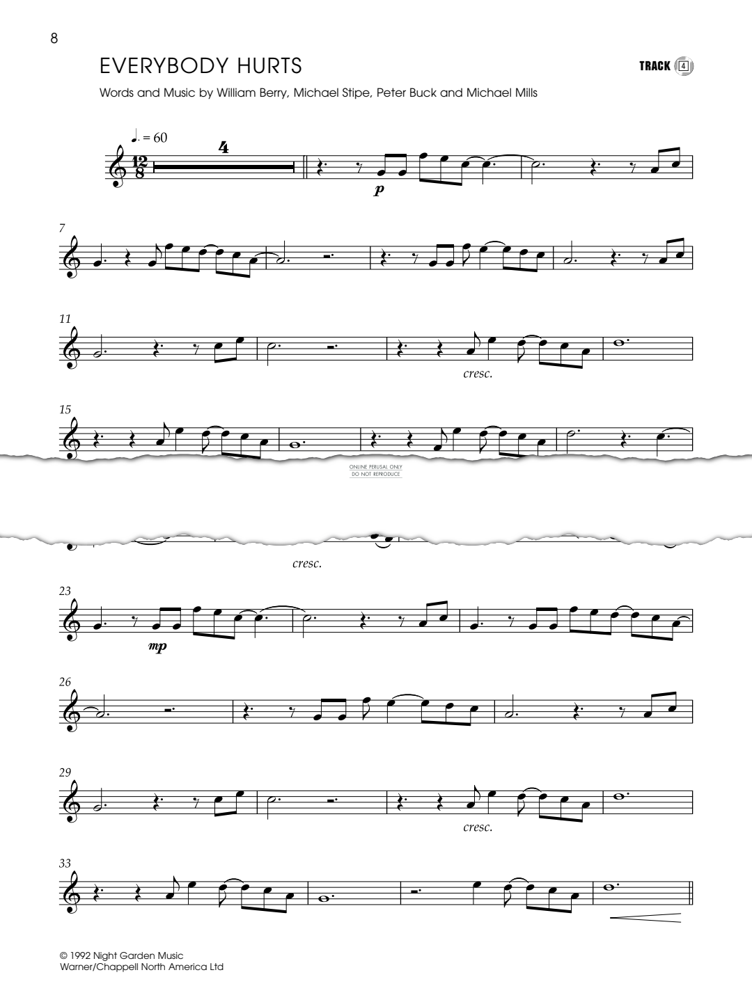 Product gallery: Page 1 of 1 Everybody Hurts, R.E.M.