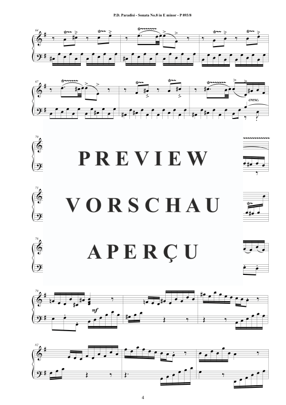 Produktgalerie: Seite 5 von 9 Sonate Nr. 8 in E-Moll, , Klavier Solo