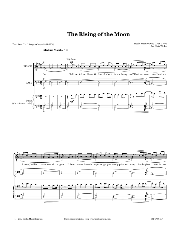 Produktgalerie: Seite 1 von 11 The Rising of the Moon, , Gemischter Chor