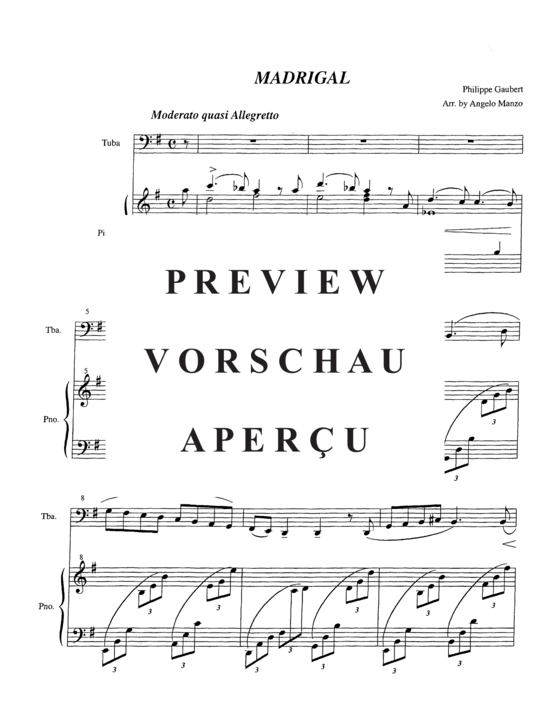 Product gallery: Page 3 of 12 Madrigal , , (tuba + piano)