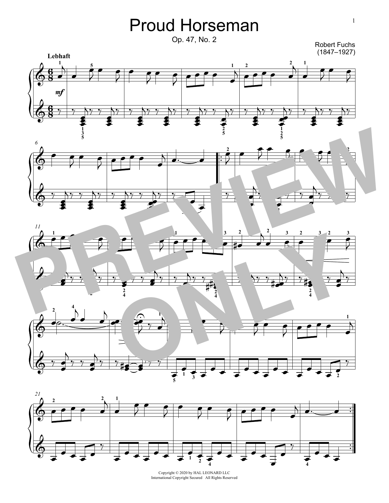 Product picture to: Proud Horseman, Op. 47, No. 2