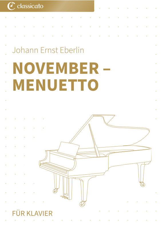 Produktbild zu: November - MenuettoJohann Ernst Eberlin