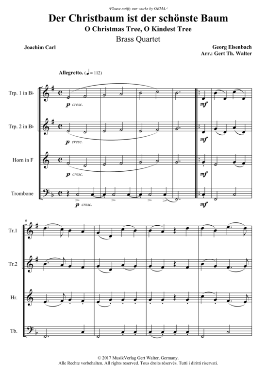 Produktbild zu: Der Christbaum ist der schönste Baum Georg Eisenbach