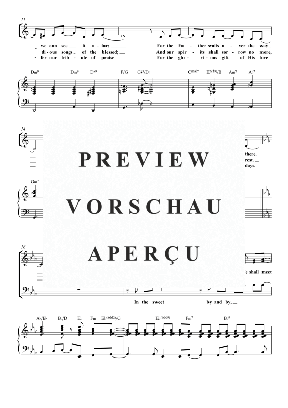 Produktgalerie: Seite 8 von 11 Sweet By And By, , Gemischter Chor SAB und Klavier