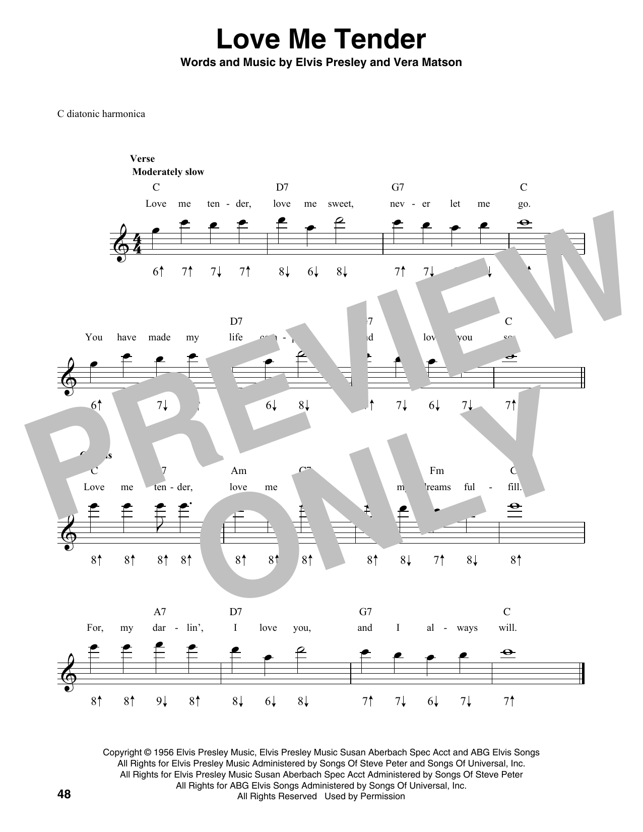 Product gallery: Page 1 of 1 Love Me Tender, Elvis Presley