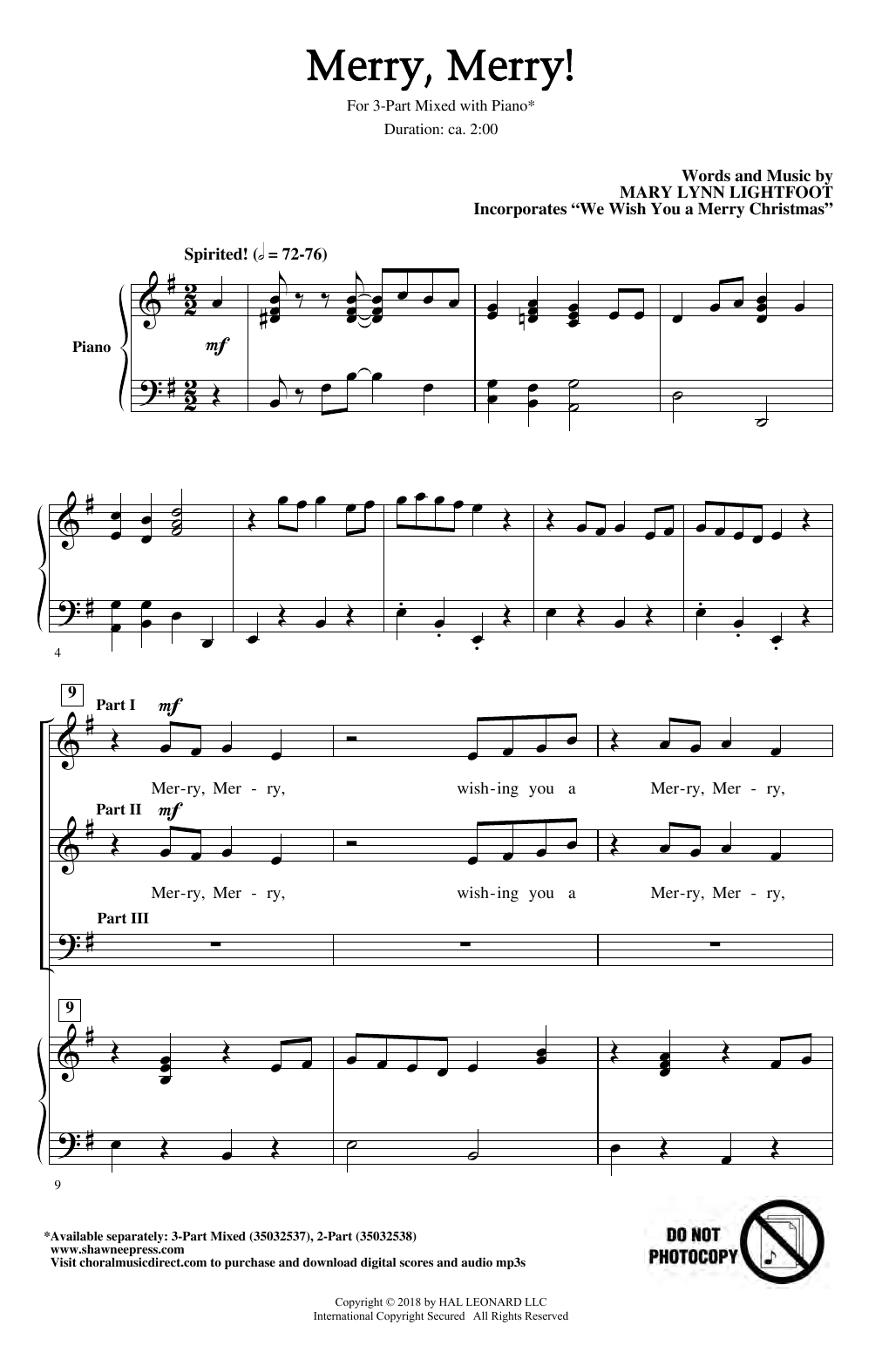 Produktbild zu: Merry, Merry!