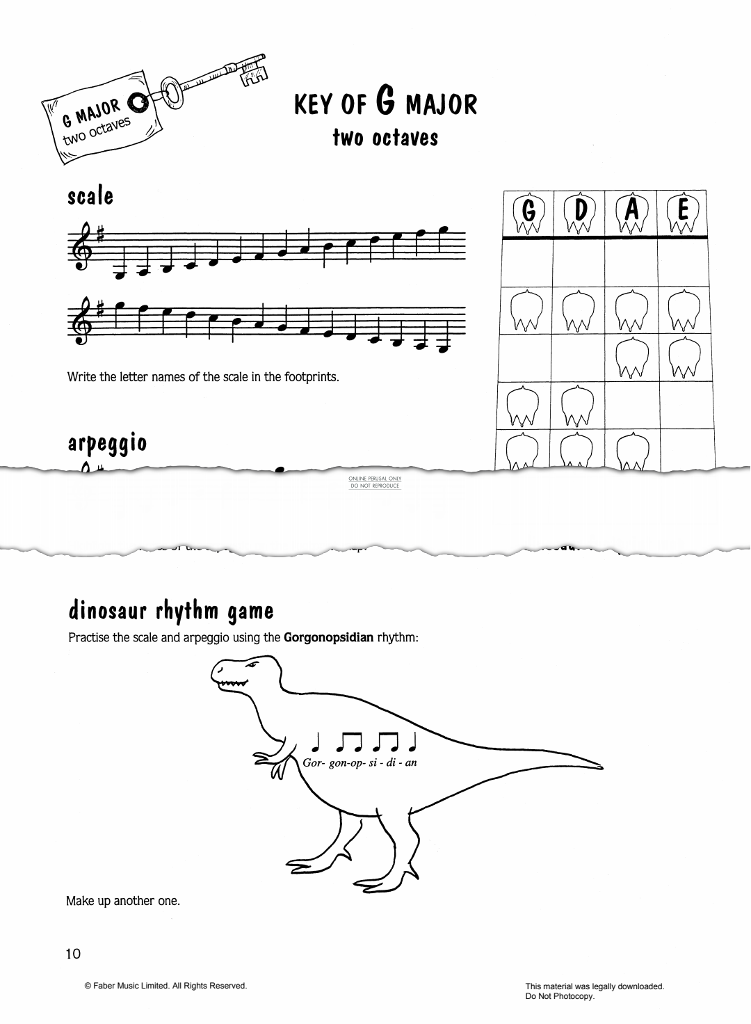 Product gallery: Page 1 of 1 G Major Scale/Minuet, 