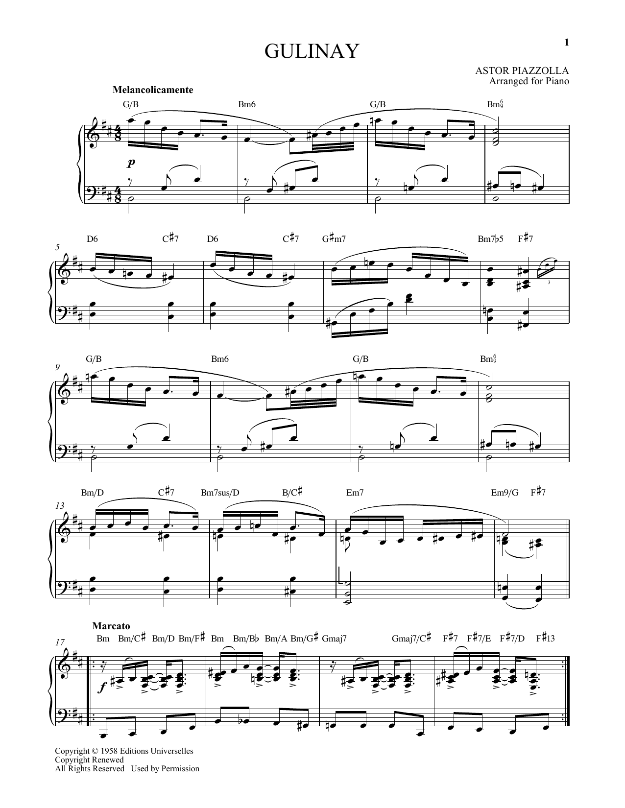 Produktgalerie: Seite 1 von 1 Gulinay, Astor Piazzolla, Klavier