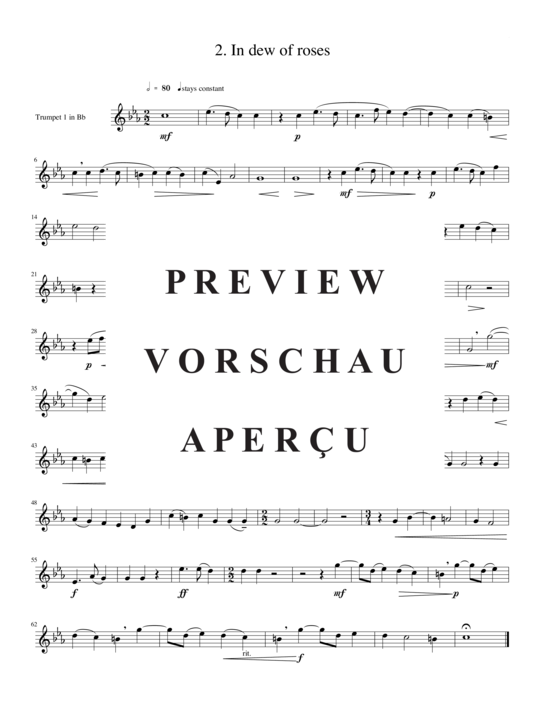 Produktgalerie: Seite 12 von 14 Zwei Madrigale, Vol. 8, , (2xTrompete in B/C, Horn in F, Posaune)