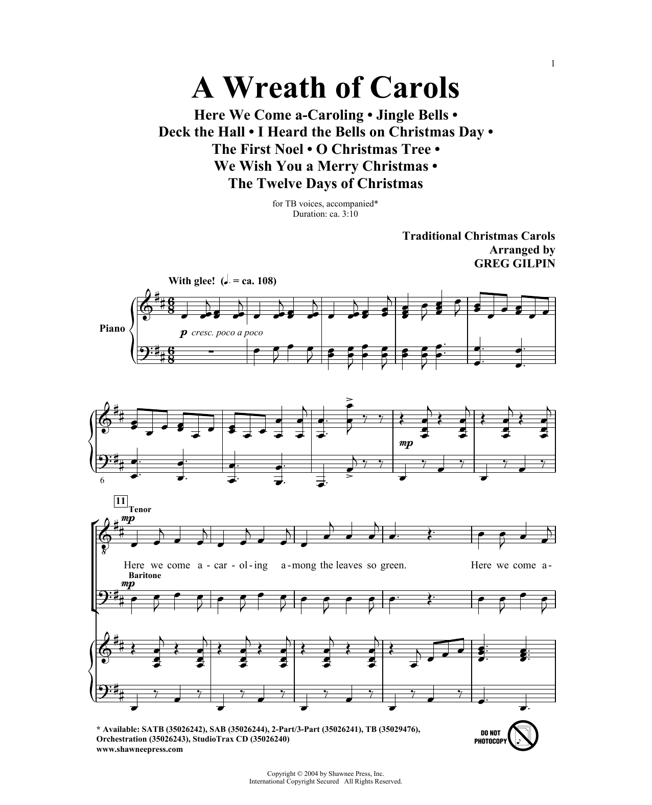 Product picture to: A Wreath Of Carols