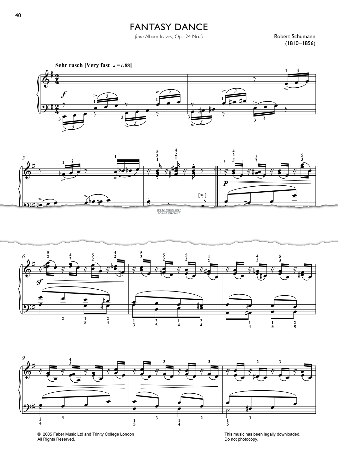 Product picture to: Fantasy Dance (from Album Leaves, Op.124 No.5)