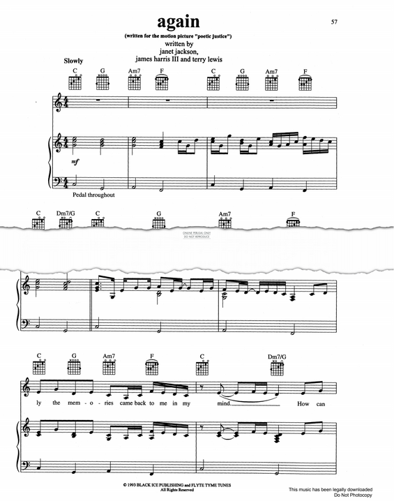 Produktgalerie: Seite 1 von 1 Again, Janet Jackson, Gesang, Gitarre, Klavier