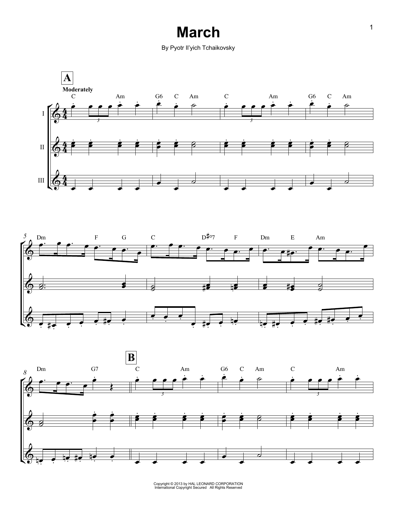Product gallery: Page 1 of 1 March, Pyotr Il'yich Tchaikovsky