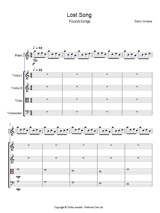 Product gallery: Page 1 of 1 Lost Song, Olafur Arnalds