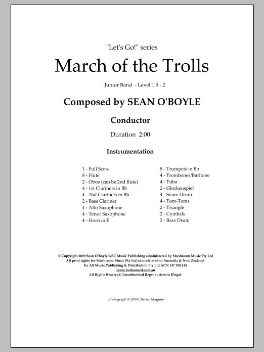 Produktbild zu:  March of the Trolls - Score - 