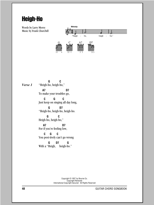 Produktbild zu: Heigh-Ho (from Snow White And The Seven Dwarfs)