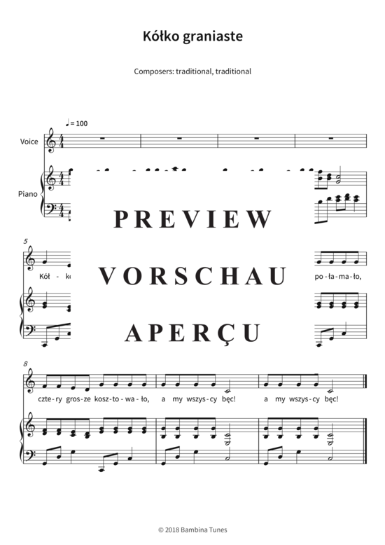 Produktgalerie: Seite 4 von 4 Kó lko graniaste, , (Gesang + Klavier)