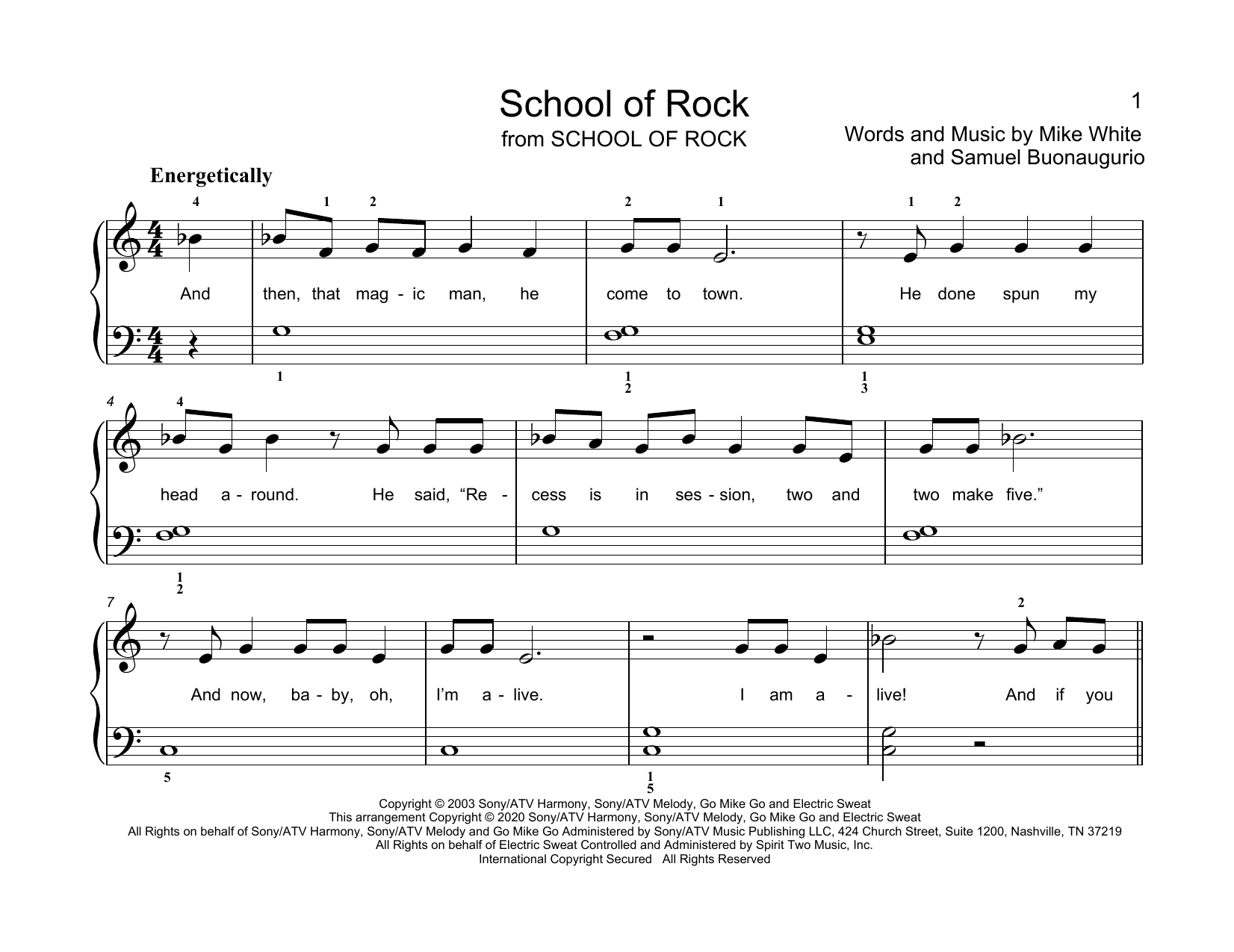 Product picture to: School Of Rock (arr. Christopher Hussey)