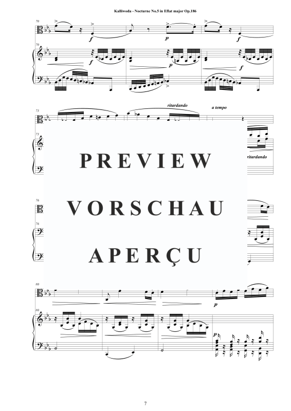 Produktgalerie: Seite 8 von 11 Nocturne Nr.5 Op.186, , Viola und Klavier