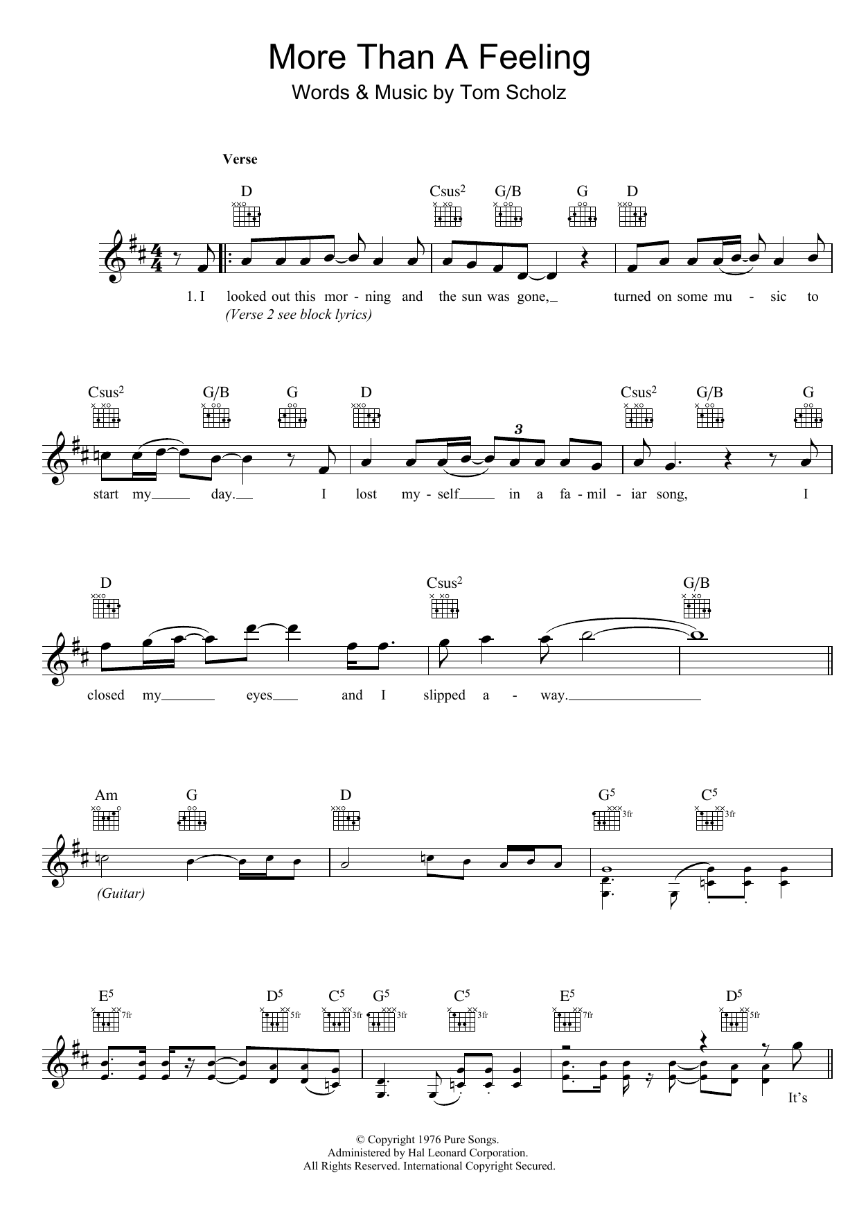 Produktbild zu: More Than A Feeling