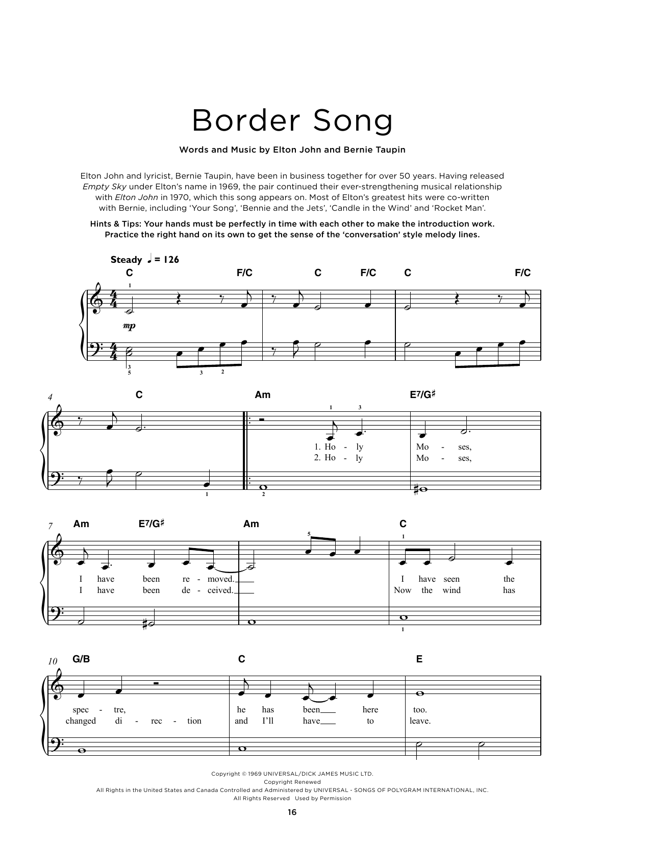 Produktbild zu: Border Song