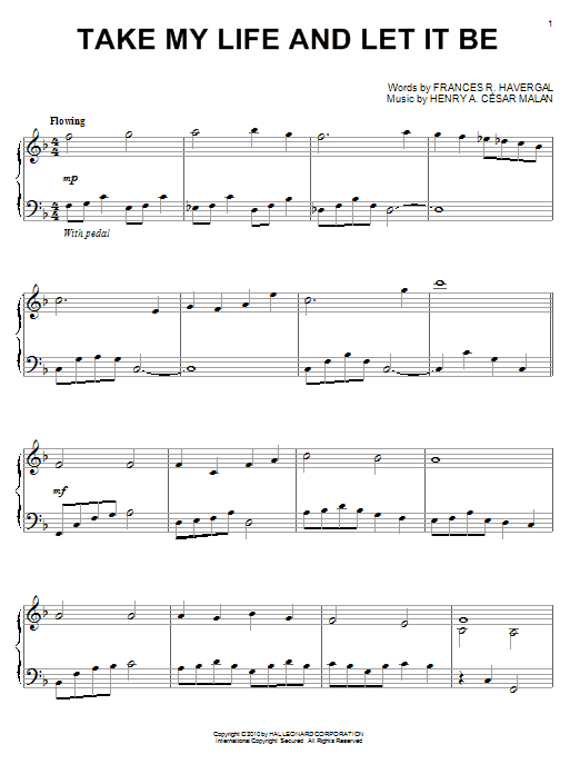 Produktbild zu: Take My Life And Let It Be