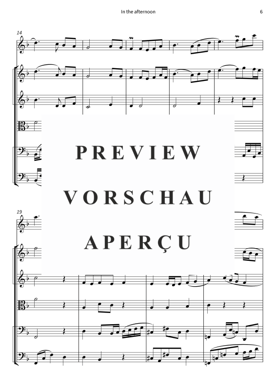 Produktgalerie: Seite 8 von 11 In the afternoon, , Gemischtes Ensemble Trompete in C und Streicher