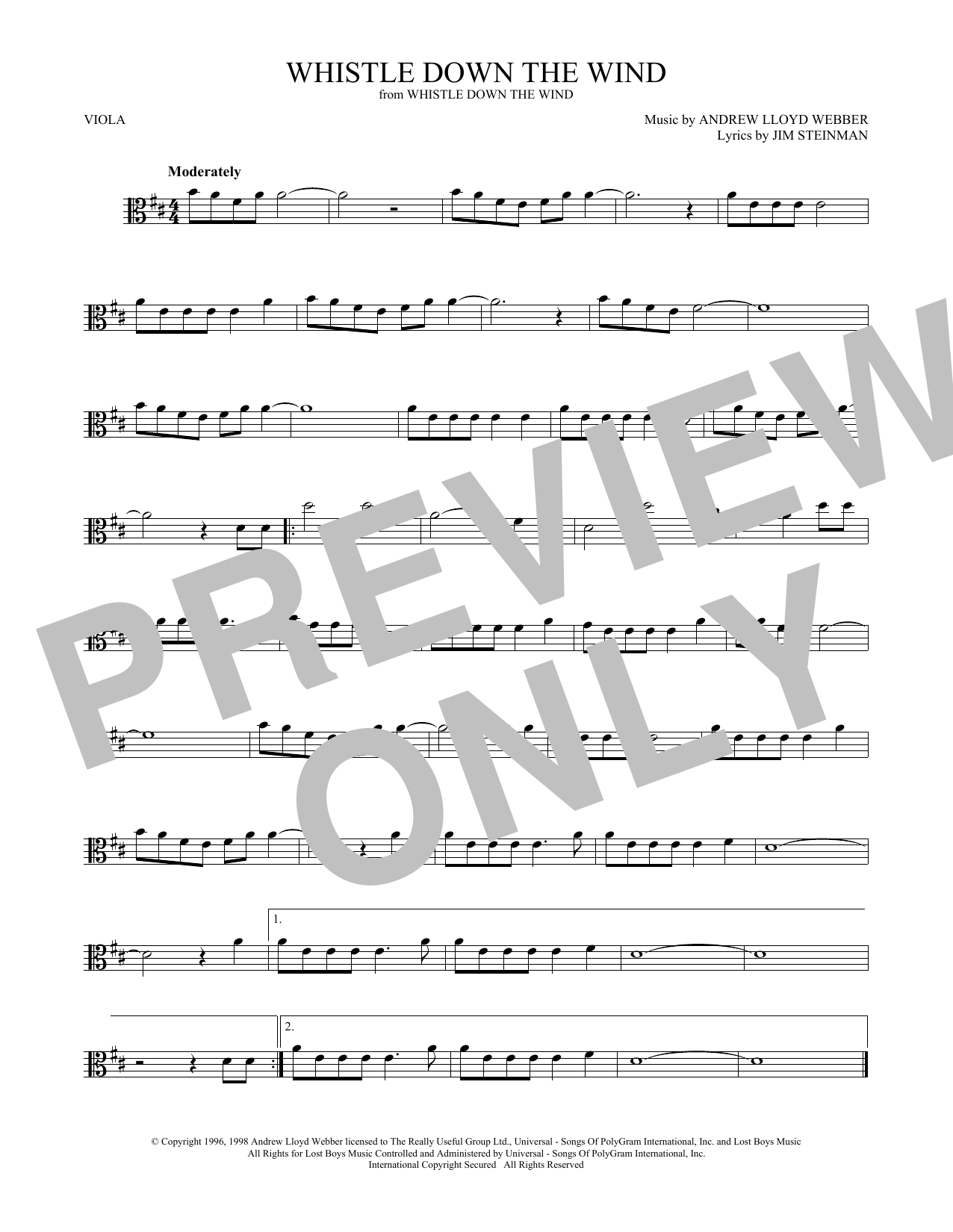 Product gallery: Page 1 of 1 Whistle Down The Wind, Andrew Lloyd Webber