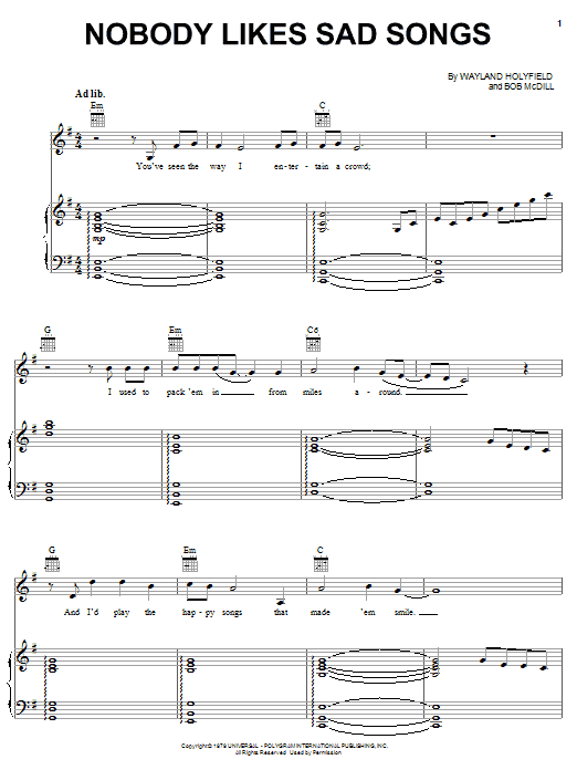 Produktbild zu: Nobody Likes Sad Songs
