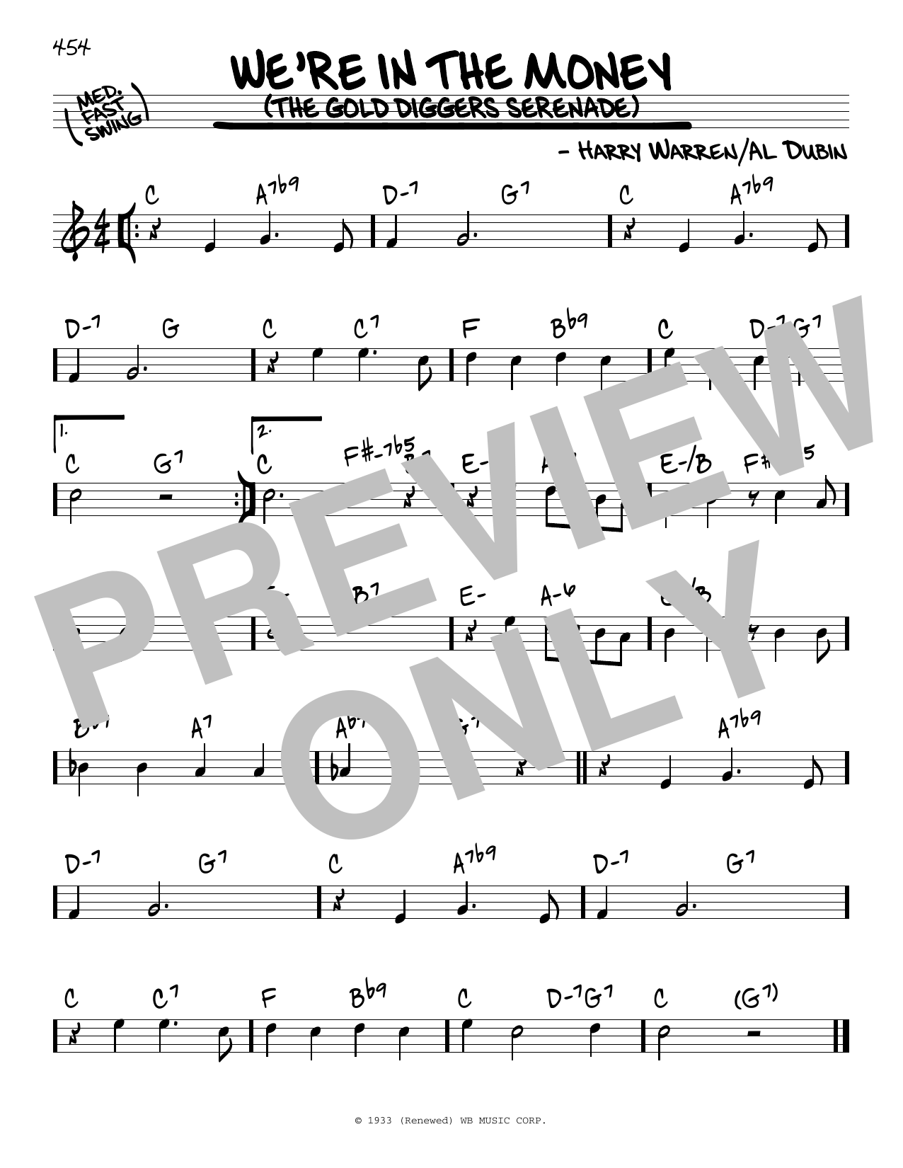 Produktbild zu: We're In The Money (The Gold Diggers Serenade)