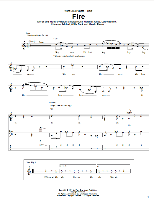 Produktgalerie: Seite 1 von 1 Fire, Ohio Players, E-Bass