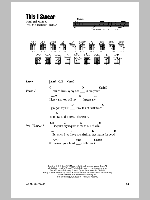 Produktgalerie: Seite 1 von 1 This I Swear, John Reid, Gitarre