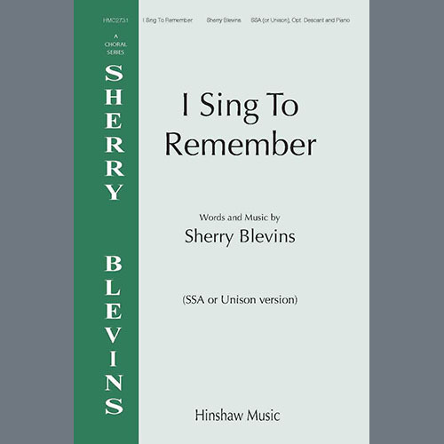 Produktbild zu: I Sing To Remember