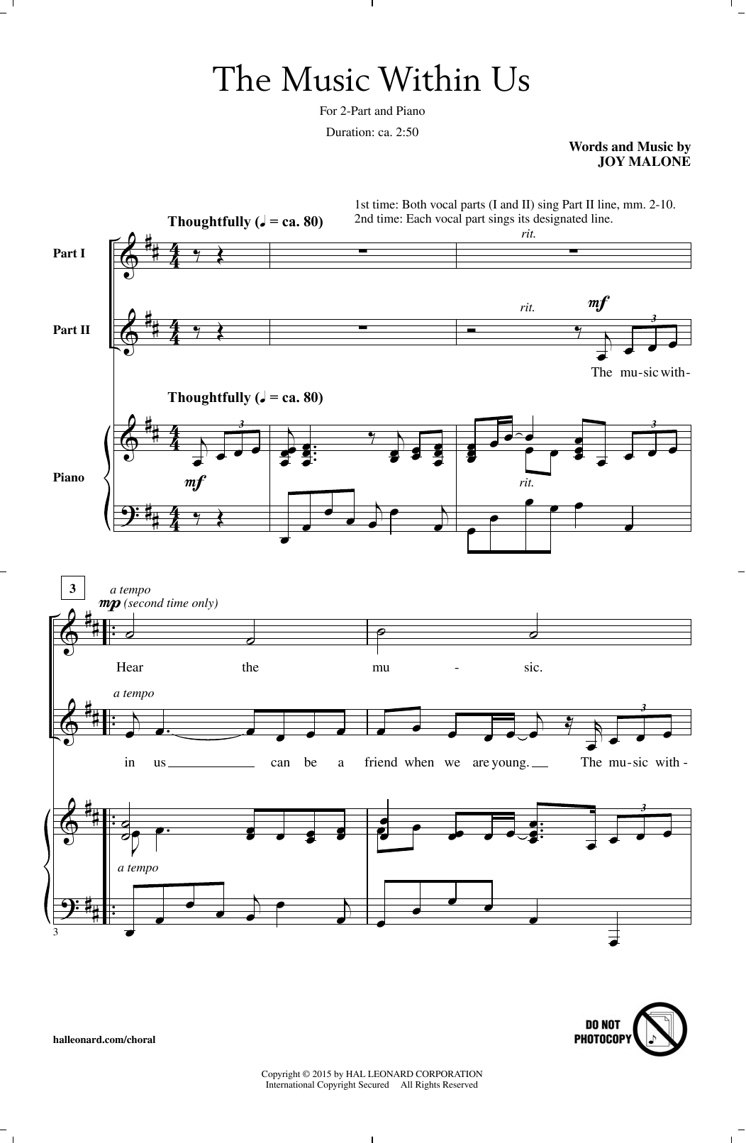 Produktbild zu: The Music Within Us