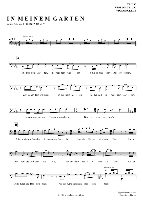 Produktbild zu: In Meinem GartenReinhard Mey