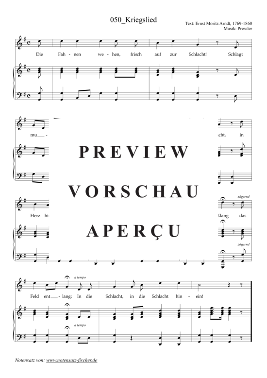 Product gallery: Page 2 of 3 Kriegslied , , (voice + piano)
