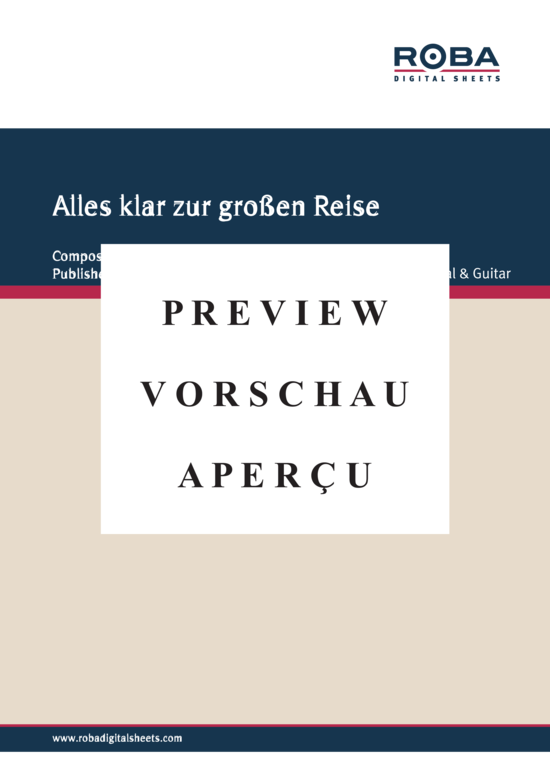 Product gallery: Page 2 of 4 Alles klar zur großen Reise , , Piano and Voice