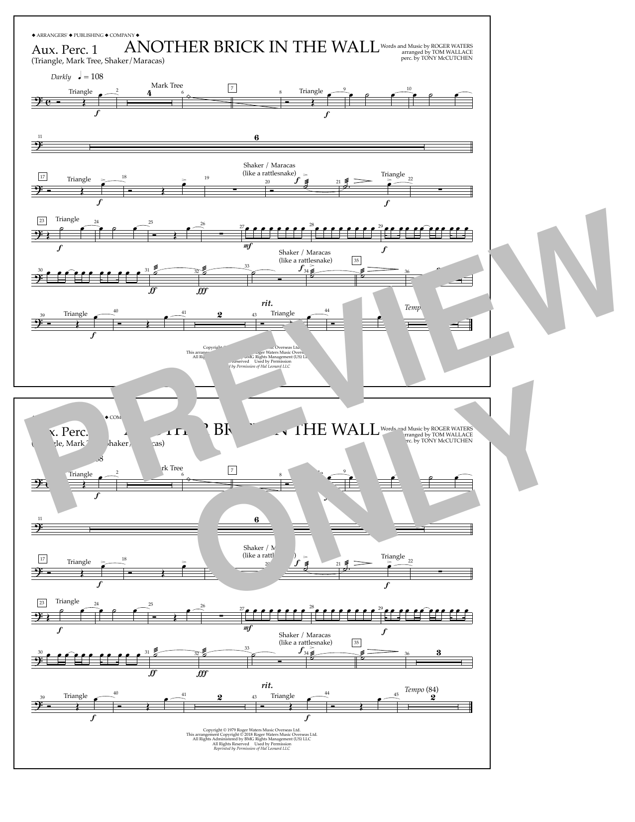 Produktbild zu: Another Brick in the Wall - Aux. Perc. 1