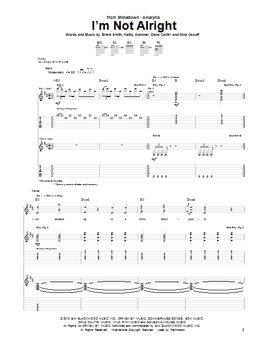 Product gallery: Page 1 of 1 I'm Not Alright, Shinedown