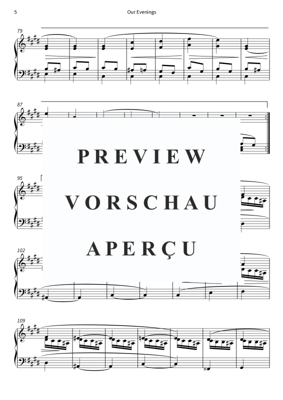 Product gallery: Page 7 of 8 Our Evenings - No. 1 from On the Overgrown Path, , Piano Solo