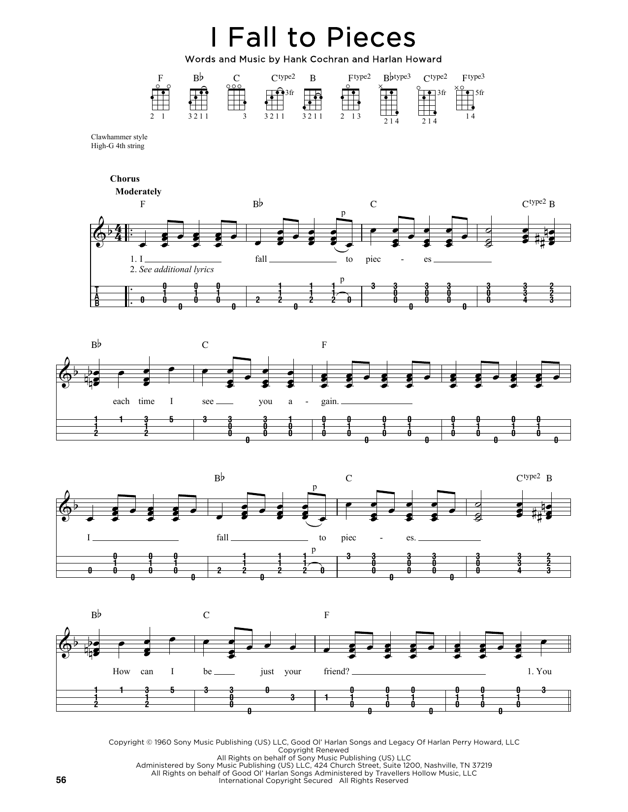 Product gallery: Page 1 of 1 I Fall To Pieces (arr. Jim Schustedt), Patsy Cline