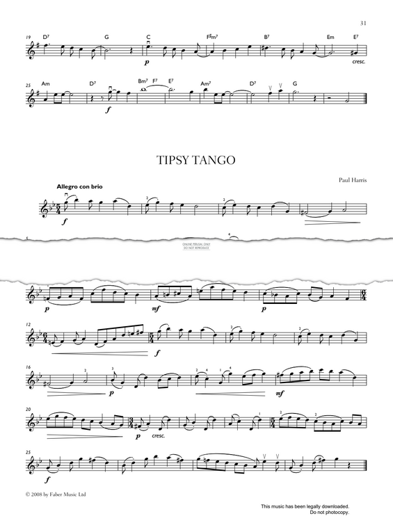 Produktgalerie: Seite 1 von 1 Tipsy Tango, Paul Harris, Violine