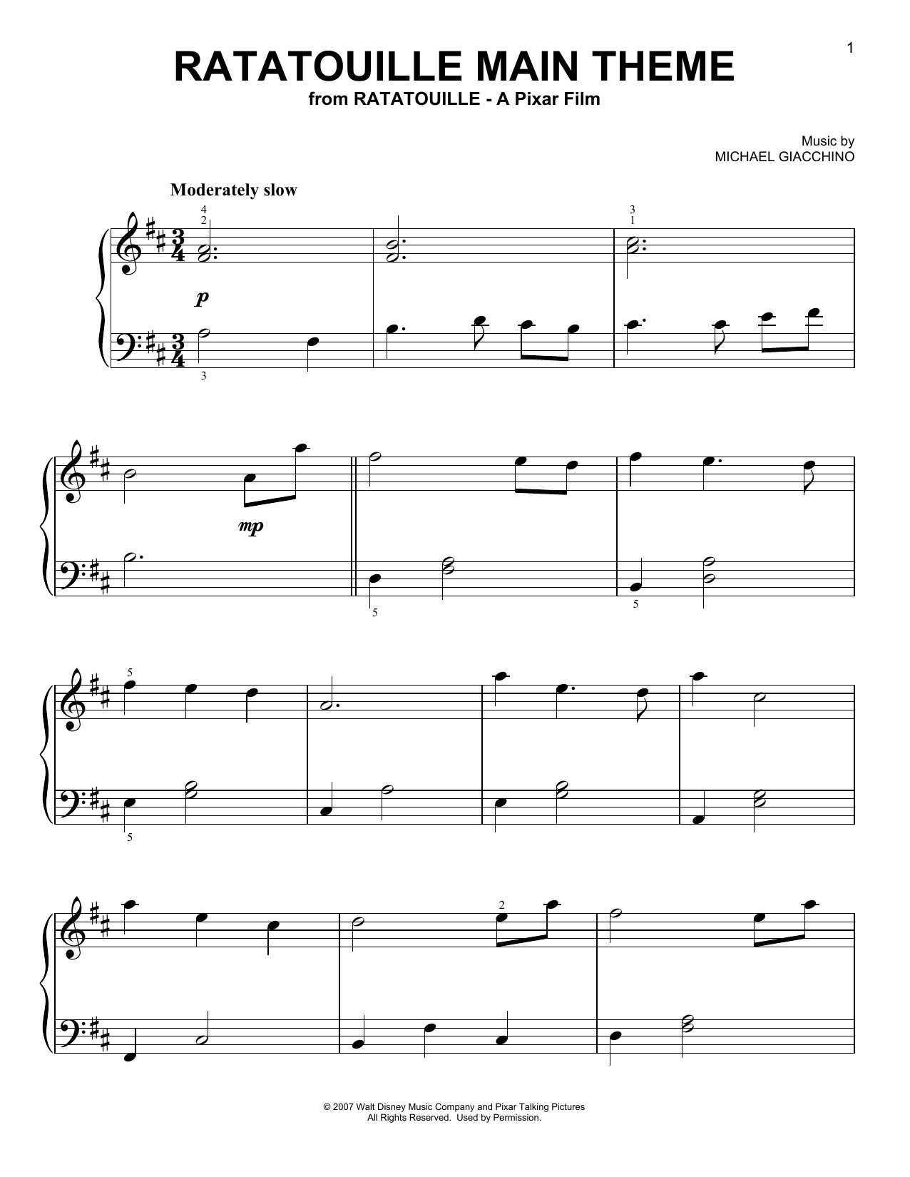 Produktbild zu: Ratatouille (Main Theme)