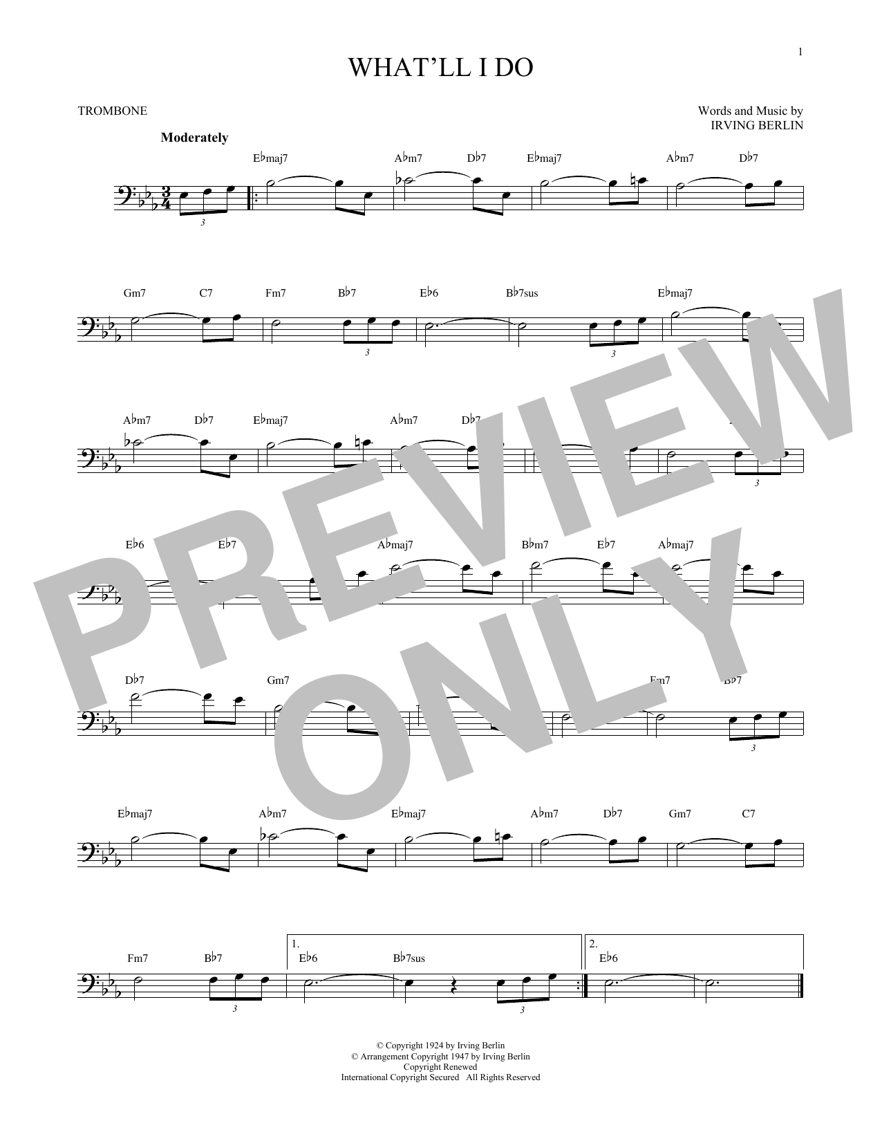 Product gallery: Page 1 of 1 What'll I Do?, Irving Berlin