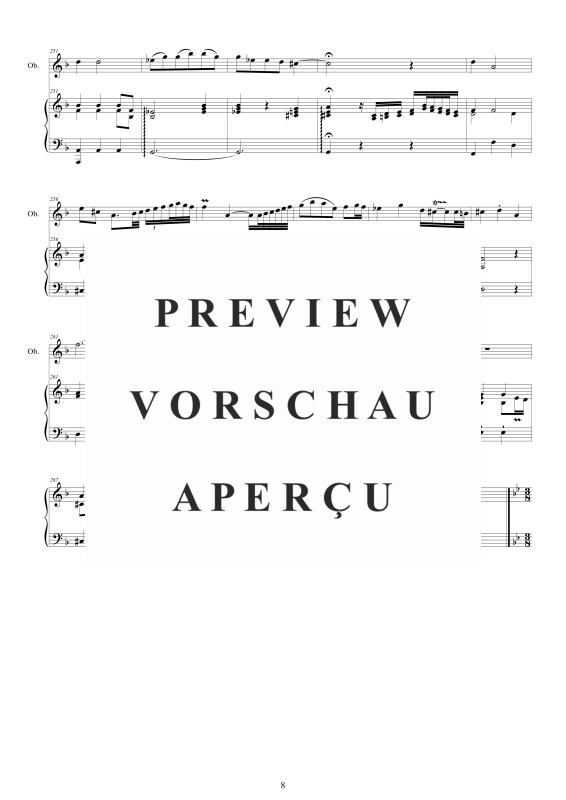 Produktgalerie: Seite 9 von 11 Concerto in G minor (I47a), , Oboe und Cembalo