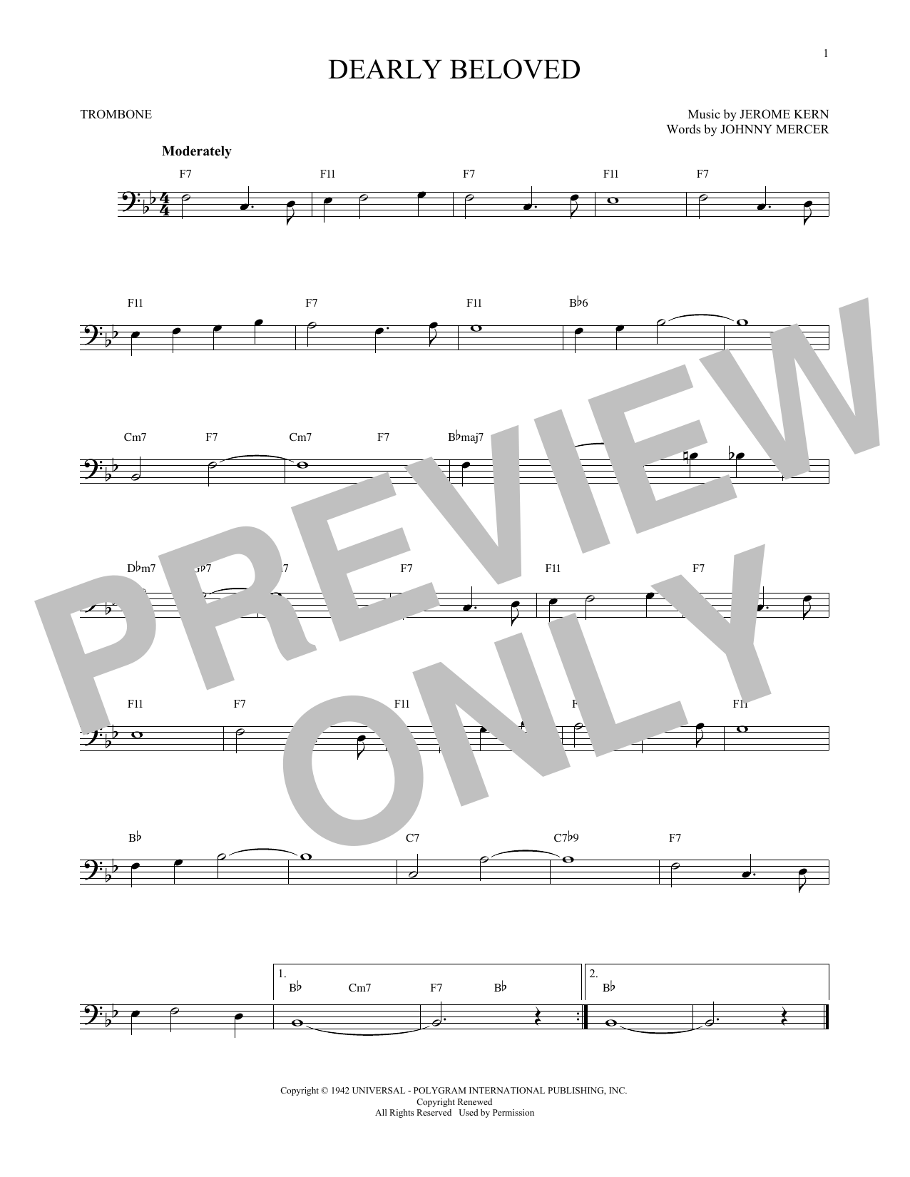 Product gallery: Page 1 of 1 Dearly Beloved, Jerome Kern