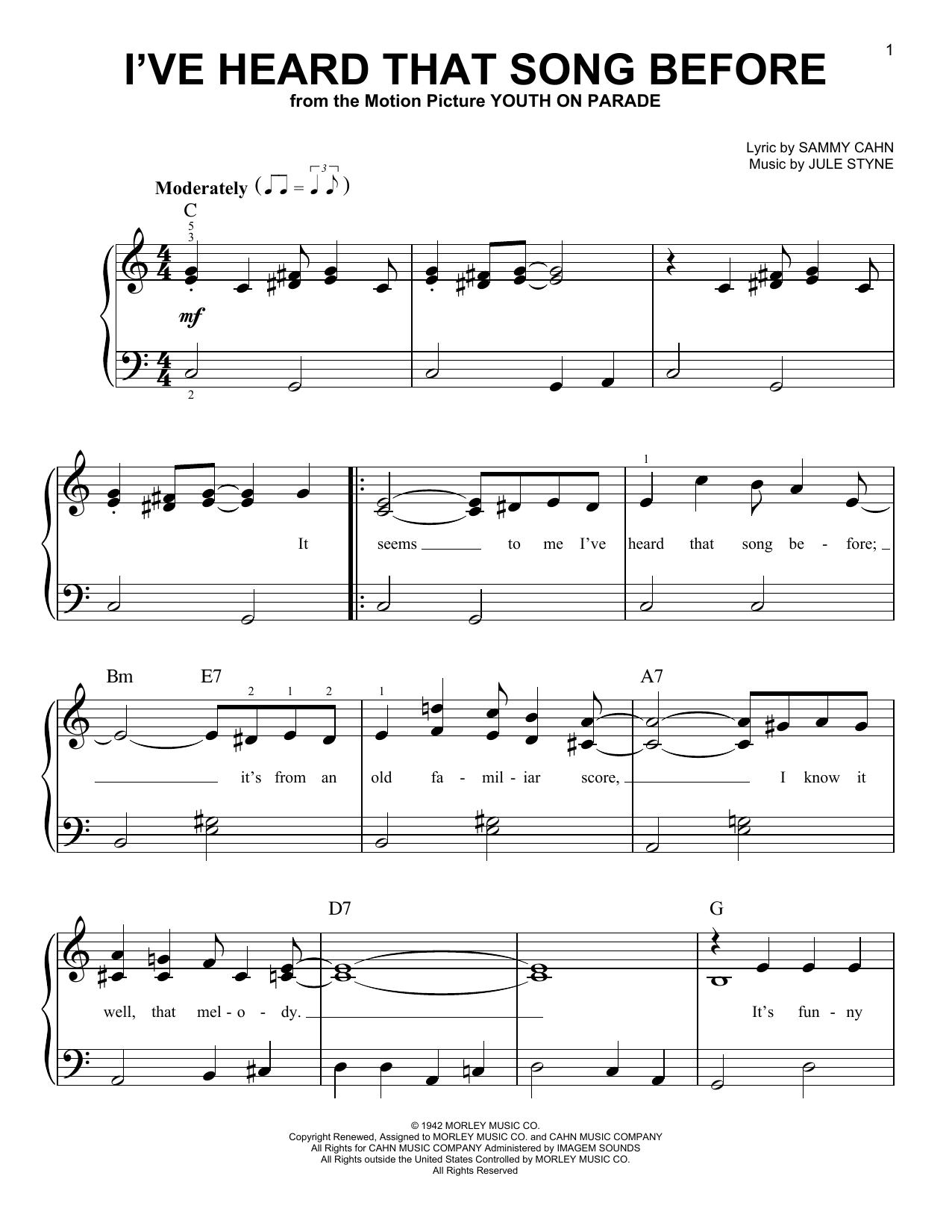 Produktbild zu: I've Heard That Song Before